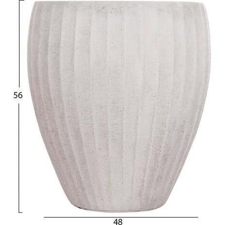 ΣΕΤ 3ΤΜΧ ΓΛΑΣΤΡΕΣ ΣΤΡΟΓΓΥΛΕΣ ΣΕΙΡΑ GARDENER HM4728 FIBERCLAY-ΧΡΩΜΑ CEMENT Φ48x56Υεκ