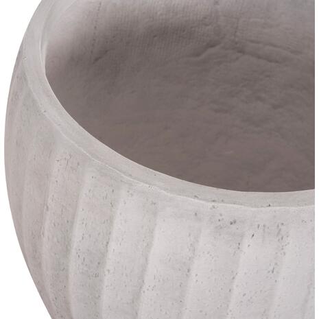 ΣΕΤ 3ΤΜΧ ΓΛΑΣΤΡΕΣ ΣΤΡΟΓΓΥΛΕΣ ΣΕΙΡΑ GARDENER HM4728 FIBERCLAY-ΧΡΩΜΑ CEMENT Φ48x56Υεκ