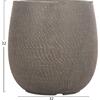 ΣΕΤ 4ΤΜΧ ΓΛΑΣΤΡΕΣ ΣΤΡΟΓΓΥΛΕΣ GARDENER HM4726 FIBERCLAY ΓΚΡΙΖΟΠΡΑΣΙΝΟ Φ52x55Υεκ