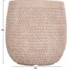 ΣΕΤ 4ΤΜΧ ΓΛΑΣΤΡΕΣ ΣΤΡΟΓΓΥΛΕΣ GARDENER HM4722 FIBERCLAY--IVORY CEMENT Φ54x54Υεκ