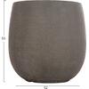 ΣΕΤ 4ΤΜΧ ΓΛΑΣΤΡΕΣ ΣΤΡΟΓΓΥΛΕΣ GARDENER HM4726 FIBERCLAY ΓΚΡΙΖΟΠΡΑΣΙΝΟ Φ52x55Υεκ