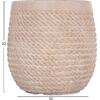 ΣΕΤ 4ΤΜΧ ΓΛΑΣΤΡΕΣ ΣΤΡΟΓΓΥΛΕΣ GARDENER HM4722 FIBERCLAY--IVORY CEMENT Φ54x54Υεκ
