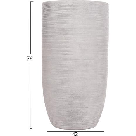 ΣΕΤ 3ΤΜΧ ΓΛΑΣΤΡΕΣ ΚΥΛΙΝΔΡΟΙ ΣΕΙΡΑ GARDENER HM4721 FIBERCLAY-ΧΡΩΜΑ CEMENT Φ42x78Υεκ