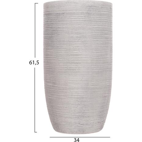 ΣΕΤ 3ΤΜΧ ΓΛΑΣΤΡΕΣ ΚΥΛΙΝΔΡΟΙ ΣΕΙΡΑ GARDENER HM4721 FIBERCLAY-ΧΡΩΜΑ CEMENT Φ42x78Υεκ