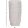 ΣΕΤ 3ΤΜΧ ΓΛΑΣΤΡΕΣ ΚΥΛΙΝΔΡΟΙ ΣΕΙΡΑ GARDENER HM4721 FIBERCLAY-ΧΡΩΜΑ CEMENT Φ42x78Υεκ