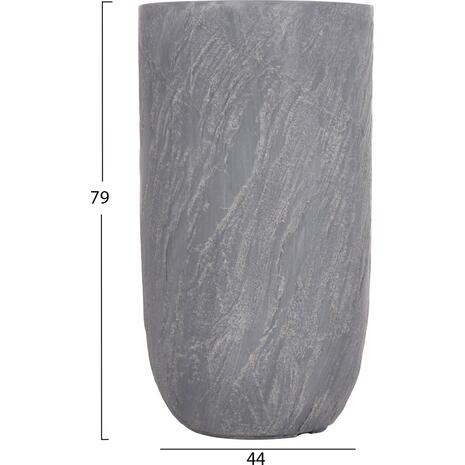 ΣΕΤ 3ΤΜΧ ΓΛΑΣΤΡΕΣ ΚΥΛΙΝΔΡΟΙ ΣΕΙΡΑ GARDENER HM4720 FIBERCLAY-ΧΡΩΜΑ CEMENT Φ44x79Υεκ