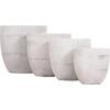 ΣΕΤ 4ΤΜΧ ΓΛΑΣΤΡΕΣ ΣΤΡΟΓΓΥΛΕΣ ΣΕΙΡΑ GARDENER HM4719 FIBERCLAY-ΧΡΩΜΑ CEMENT Φ44x43Υεκ