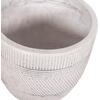 ΣΕΤ 4ΤΜΧ ΓΛΑΣΤΡΕΣ ΣΤΡΟΓΓΥΛΕΣ ΣΕΙΡΑ GARDENER HM4719 FIBERCLAY-ΧΡΩΜΑ CEMENT Φ44x43Υεκ