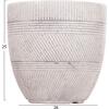ΣΕΤ 4ΤΜΧ ΓΛΑΣΤΡΕΣ ΣΤΡΟΓΓΥΛΕΣ ΣΕΙΡΑ GARDENER HM4719 FIBERCLAY-ΧΡΩΜΑ CEMENT Φ44x43Υεκ