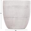 ΣΕΤ 4ΤΜΧ ΓΛΑΣΤΡΕΣ ΣΤΡΟΓΓΥΛΕΣ ΣΕΙΡΑ GARDENER HM4719 FIBERCLAY-ΧΡΩΜΑ CEMENT Φ44x43Υεκ