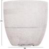 ΣΕΤ 4ΤΜΧ ΓΛΑΣΤΡΕΣ ΣΤΡΟΓΓΥΛΕΣ ΣΕΙΡΑ GARDENER HM4719 FIBERCLAY-ΧΡΩΜΑ CEMENT Φ44x43Υεκ