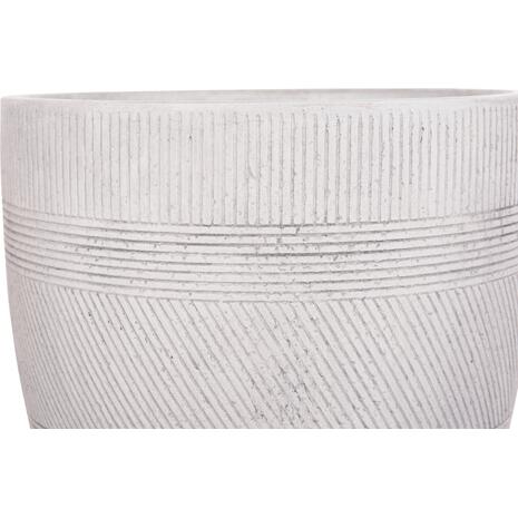 ΣΕΤ 4ΤΜΧ ΓΛΑΣΤΡΕΣ ΣΤΡΟΓΓΥΛΕΣ ΣΕΙΡΑ GARDENER HM4719 FIBERCLAY-ΧΡΩΜΑ CEMENT Φ44x43Υεκ