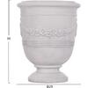 ΣΕΤ 3ΤΜΧ ΓΛΑΣΤΡΕΣ ΜΕ ΑΝΑΓΛΥΦΟ GARDENER HM4729 FIBERCLAY-ΣΕ ΥΠΟΛΕΥΚΟ Φ58x72.5Υεκ