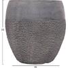 ΣΕΤ 3ΤΜΧ ΓΛΑΣΤΡΕΣ ΣΕΙΡΑ GARDENER HM4725 FIBERCLAY-ΣΕ ΣΚΟΥΡΟ CEMENT ΧΡΩΜΑ Φ55x54Υεκ