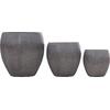 ΣΕΤ 3ΤΜΧ ΓΛΑΣΤΡΕΣ ΣΕΙΡΑ GARDENER HM4725 FIBERCLAY-ΣΕ ΣΚΟΥΡΟ CEMENT ΧΡΩΜΑ Φ55x54Υεκ