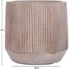 ΣΕΤ 3ΤΜΧ ΓΛΑΣΤΡΕΣ ΣΤΡΟΓΓΥΛΕΣ ΣΕΙΡΑ GARDENER HM4724 FIBERCLAY ΣΕ LIGHT ΚΑΦΕ Φ55x55Υεκ