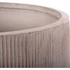 ΣΕΤ 3ΤΜΧ ΓΛΑΣΤΡΕΣ ΣΤΡΟΓΓΥΛΕΣ ΣΕΙΡΑ GARDENER HM4724 FIBERCLAY ΣΕ LIGHT ΚΑΦΕ Φ55x55Υεκ