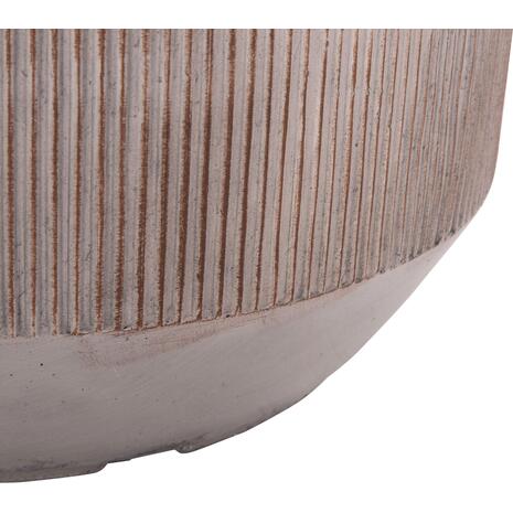 ΣΕΤ 3ΤΜΧ ΓΛΑΣΤΡΕΣ ΣΤΡΟΓΓΥΛΕΣ ΣΕΙΡΑ GARDENER HM4724 FIBERCLAY ΣΕ LIGHT ΚΑΦΕ Φ55x55Υεκ