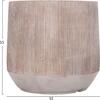 ΣΕΤ 3ΤΜΧ ΓΛΑΣΤΡΕΣ ΣΤΡΟΓΓΥΛΕΣ ΣΕΙΡΑ GARDENER HM4724 FIBERCLAY ΣΕ LIGHT ΚΑΦΕ Φ55x55Υεκ