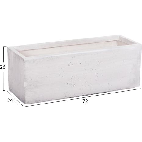 ΣΕΤ 3ΤΜΧ ΓΛΑΣΤΡΕΣ ΟΡΘΟΓΩΝΙΕΣ GARDENER HM4723 FIBERCLAY ΓΚΡΙ CEMENT 81x30x30Υεκ.