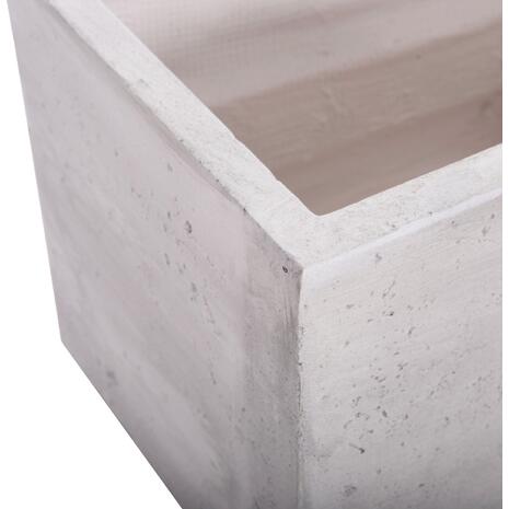 ΣΕΤ 3ΤΜΧ ΓΛΑΣΤΡΕΣ ΟΡΘΟΓΩΝΙΕΣ GARDENER HM4723 FIBERCLAY ΓΚΡΙ CEMENT 81x30x30Υεκ.