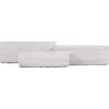 ΣΕΤ 3ΤΜΧ ΓΛΑΣΤΡΕΣ ΟΡΘΟΓΩΝΙΕΣ GARDENER HM4723 FIBERCLAY ΓΚΡΙ CEMENT 81x30x30Υεκ.