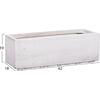 ΣΕΤ 3ΤΜΧ ΓΛΑΣΤΡΕΣ ΟΡΘΟΓΩΝΙΕΣ GARDENER HM4723 FIBERCLAY ΓΚΡΙ CEMENT 81x30x30Υεκ.