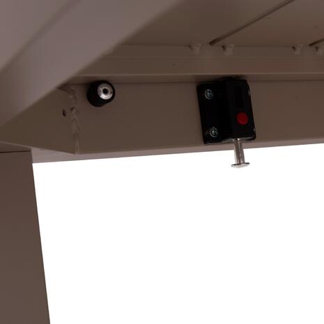 ΤΡΑΠΕΖΙ ΕΠΕΚΤΕΙΝΟΜΕΝΟ KRUM HM6277.04 ΑΛΟΥΜΙΝΙΟ ΚΑΠΟΥΤΣΙΝΟ 160-240x90x73Υεκ.