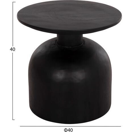 ΒΟΗΘΗΤΙΚΟ ΤΡΑΠΕΖΑΚΙ PUMBE-s HM9892.12 ΞΥΛΟ SUAR--ΜΑΥΡΟ Φ40x40Υεκ