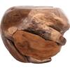 ΒΟΗΘΗΤΙΚΟ ΤΡΑΠΕΖΙ LOGGY HM18295 ΞΥΛΟ TEAK--ΦΥΣΙΚΟ 50x50x50Υεκ.