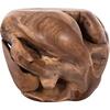 ΒΟΗΘΗΤΙΚΟ ΤΡΑΠΕΖΙ LOGGY HM18295 ΞΥΛΟ TEAK--ΦΥΣΙΚΟ 50x50x50Υεκ.