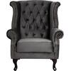 ΠΟΛΥΘΡΟΝΑ-ΜΠΕΡΖΕΡΑ ΓΚΡΙ ΒΕΛΟΥΔΟ T.CHESTERFIELD POLINA 83x75x107Yεκ.HM0053.10 (Γκρι)