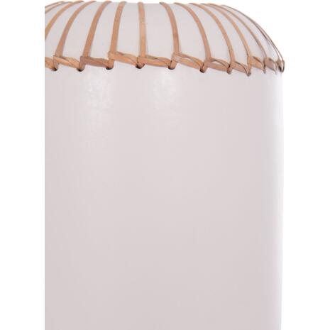 ΕΠΙΤΡΑΠΕΖΙΟ ΔΙΑΚΟΣΜΗΤΙΚΟ ΒΑΖΟ LENNOX HM4675.02S TΕΡΑΚΟΤΑ ΣΕ ΛΕΥΚΟ--Φ18x33Υεκ.