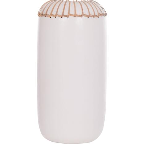 ΕΠΙΤΡΑΠΕΖΙΟ ΔΙΑΚΟΣΜΗΤΙΚΟ ΒΑΖΟ LENNOX HM4675.02S TΕΡΑΚΟΤΑ ΣΕ ΛΕΥΚΟ--Φ18x33Υεκ.