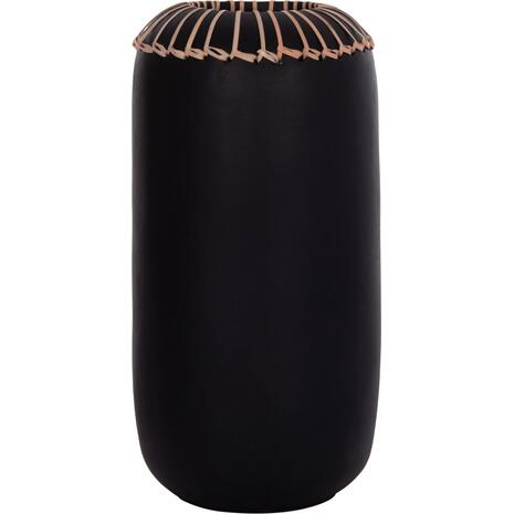 ΕΠΙΤΡΑΠΕΖΙΟ ΔΙΑΚΟΣΜΗΤΙΚΟ ΒΑΖΟ LENNOX HM4675.01S TΕΡΑΚΟΤΑ ΣΕ ΜΑΥΡΟ--Φ18x33Υεκ.