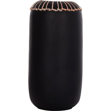 ΕΠΙΤΡΑΠΕΖΙΟ ΔΙΑΚΟΣΜΗΤΙΚΟ ΒΑΖΟ LENNOX HM4675.01S TΕΡΑΚΟΤΑ ΣΕ ΜΑΥΡΟ--Φ18x33Υεκ.
