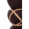 ΔΙΑΚΟΣΜΗΤΙΚΟ ΒΑΖΟ ΔΑΠΕΔΟΥ MAYNARD HM4672.07S TERRACOTTA ΣΟΚΟΛΑΤΙ-RATTAN Φ27.5x50Υεκ