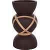 ΔΙΑΚΟΣΜΗΤΙΚΟ ΒΑΖΟ ΔΑΠΕΔΟΥ MAYNARD HM4672.07S TERRACOTTA ΣΟΚΟΛΑΤΙ-RATTAN Φ27.5x50Υεκ