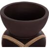 ΔΙΑΚΟΣΜΗΤΙΚΟ ΒΑΖΟ ΔΑΠΕΔΟΥ MAYNARD HM4672.07S TERRACOTTA ΣΟΚΟΛΑΤΙ-RATTAN Φ27.5x50Υεκ