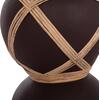 ΔΙΑΚΟΣΜΗΤΙΚΟ ΒΑΖΟ ΔΑΠΕΔΟΥ MAYNARD HM4672.07S TERRACOTTA ΣΟΚΟΛΑΤΙ-RATTAN Φ27.5x50Υεκ