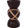 ΔΙΑΚΟΣΜΗΤΙΚΟ ΒΑΖΟ ΔΑΠΕΔΟΥ MAYNARD HM4672.07L TERRACOTTA ΣΟΚΟΛΑΤΙ-RATTAN Φ32x62.5Υεκ