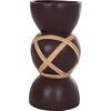 ΔΙΑΚΟΣΜΗΤΙΚΟ ΒΑΖΟ ΔΑΠΕΔΟΥ MAYNARD HM4672.07L TERRACOTTA ΣΟΚΟΛΑΤΙ-RATTAN Φ32x62.5Υεκ