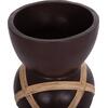 ΔΙΑΚΟΣΜΗΤΙΚΟ ΒΑΖΟ ΔΑΠΕΔΟΥ MAYNARD HM4672.07L TERRACOTTA ΣΟΚΟΛΑΤΙ-RATTAN Φ32x62.5Υεκ