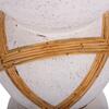 ΔΙΑΚΟΣΜΗΤΙΚΟ ΒΑΖΟ ΔΑΠΕΔΟΥ MAYNARD HM4672.02L TERRACOTTA ΛΕΥΚΟ--RATTAN Φ32x62.5Υεκ.