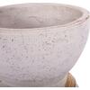 ΔΙΑΚΟΣΜΗΤΙΚΟ ΒΑΖΟ ΔΑΠΕΔΟΥ MAYNARD HM4672.02L TERRACOTTA ΛΕΥΚΟ--RATTAN Φ32x62.5Υεκ.