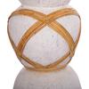 ΔΙΑΚΟΣΜΗΤΙΚΟ ΒΑΖΟ ΔΑΠΕΔΟΥ MAYNARD HM4672.02L TERRACOTTA ΛΕΥΚΟ--RATTAN Φ32x62.5Υεκ.
