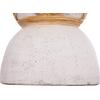 ΔΙΑΚΟΣΜΗΤΙΚΟ ΒΑΖΟ ΔΑΠΕΔΟΥ MAYNARD HM4672.02L TERRACOTTA ΛΕΥΚΟ--RATTAN Φ32x62.5Υεκ.