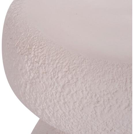 ΣΚΑΜΠΟ ΣΤΡΟΓΓΥΛΟ INTERON HM18171.02 FIBER CEMENT ΣΕ ΛΕΥΚΟ--Φ34x39Υεκ.