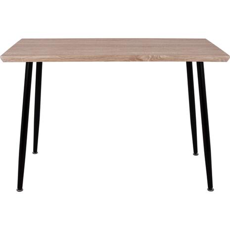 ΤΡΑΠΕΖΙ ΤΡΑΠΕΖΑΡΙΑΣ PALOMA HM8334.01, 120X70Χ76,5 SONΟMA, ΜΑΥΡΑ ΠΟΔΙΑ