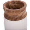 ΔΙΑΚΟΣΜΗΤΙΚΟ ΒΑΖΟ ΔΑΠΕΔΟΥ LINTER HM4662.02S FIBER CEMENT ΛΕΥΚΟ--ΞΥΛΟ ΤΕΑΚ Φ34x60Υεκ.